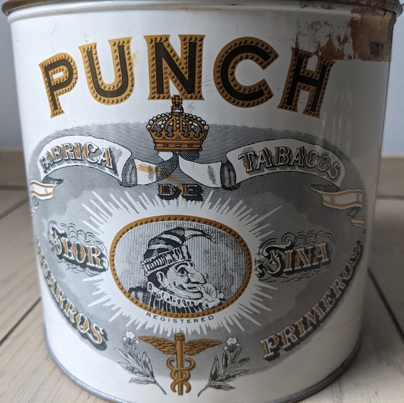 Vintage Punch Cigar Tin Lily Size - Picture 6 of 12